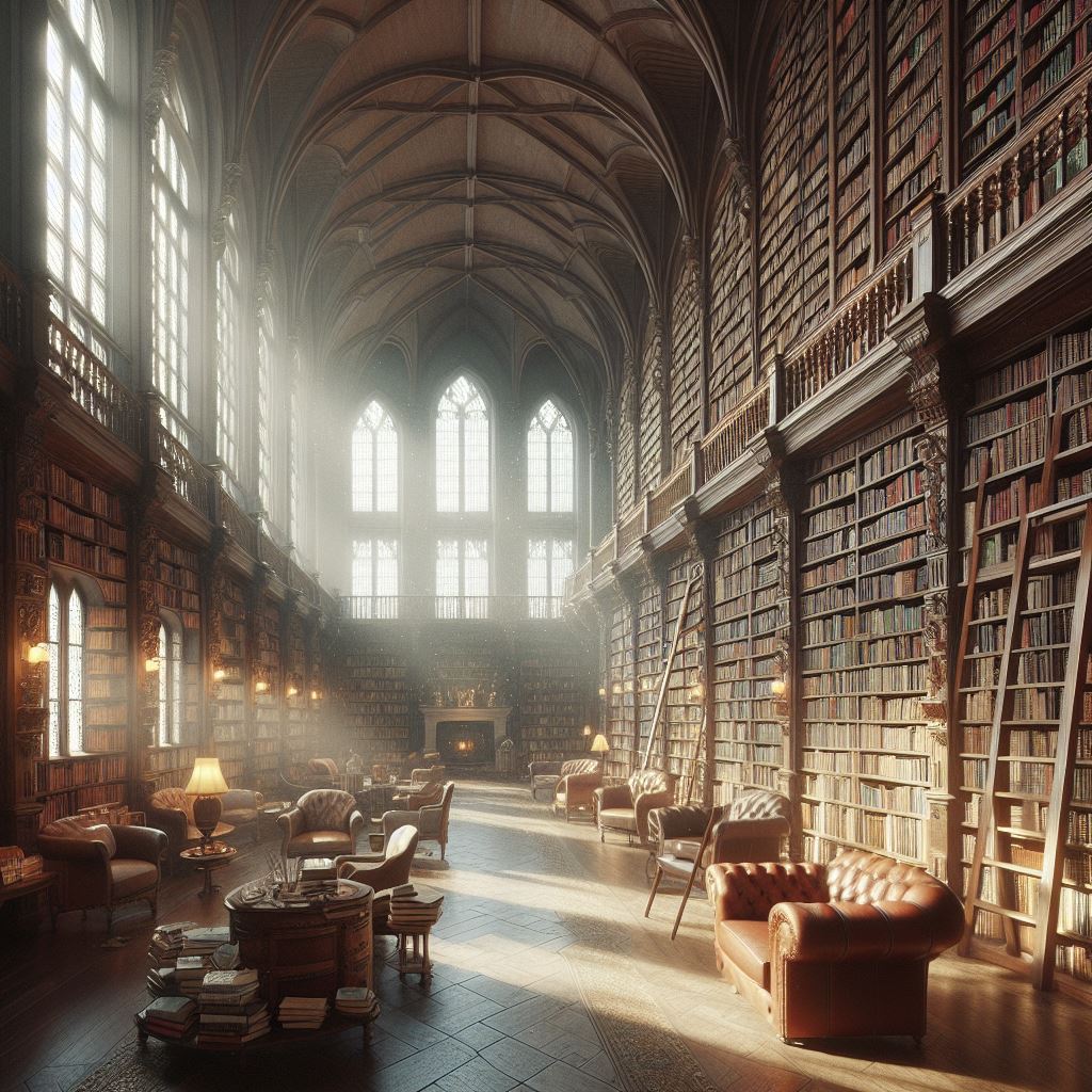 old school library
